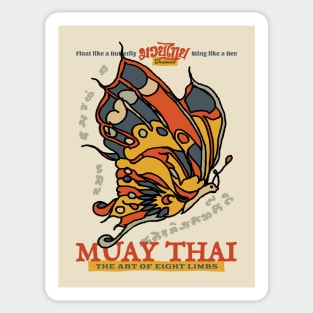 Muay Thai Tattoo Butterfly Sticker